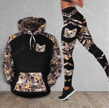 Chihuahua Faces Combo Hoodie & Legging