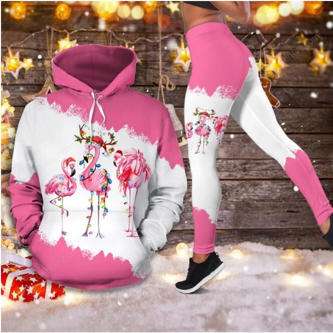 Christmas Flamingo Combo Hoodie & Legging 62