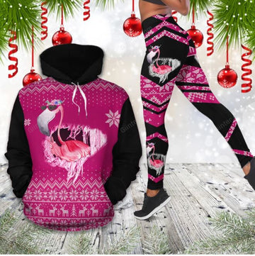 Christmas Flamingo Combo Hoodie & Legging 63