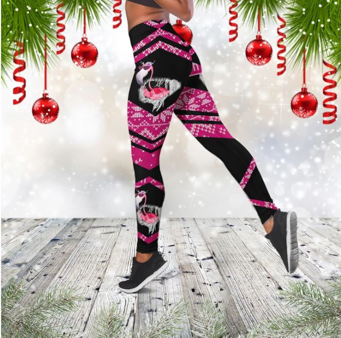 Christmas Flamingo Combo Hoodie & Legging 63