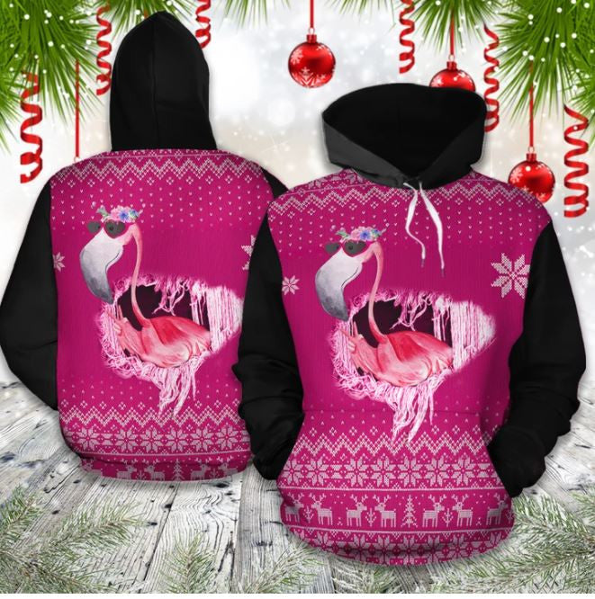Christmas Flamingo Combo Hoodie & Legging 63