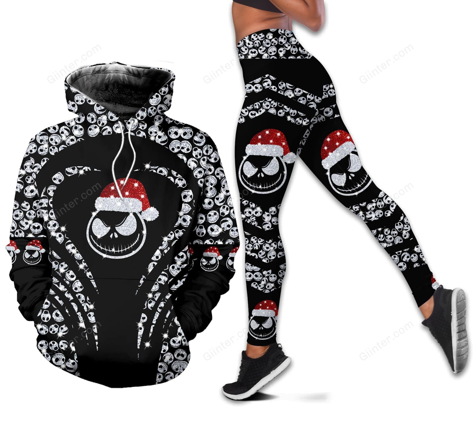 Christmas Jack Skellington Combo Hoodie & Legging GINNBC81387