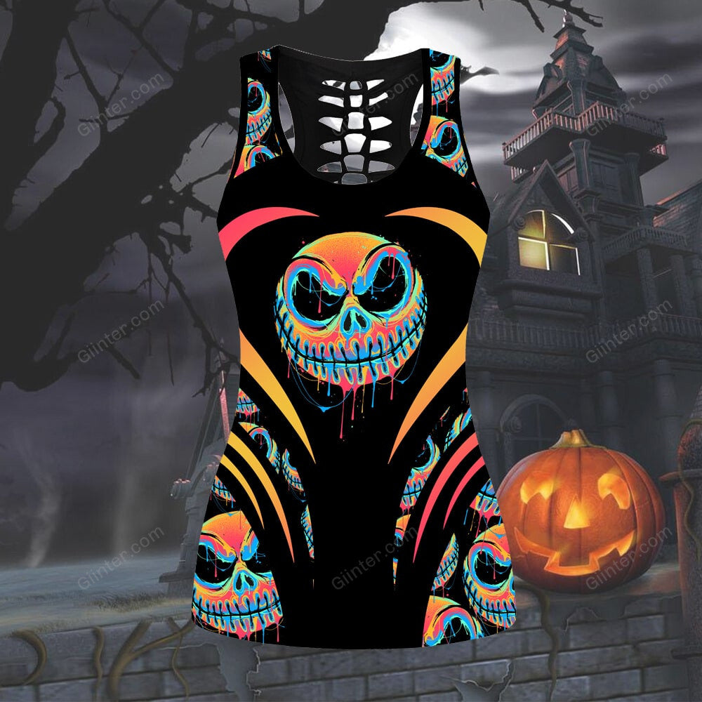 Color Jack Skellington Women Tank Top & Legging GINNBC78536