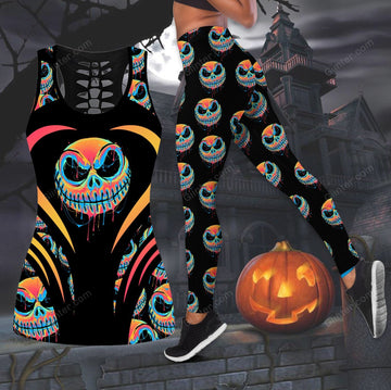 Color Jack Skellington Women Tank Top & Legging GINNBC78536 Ver 2