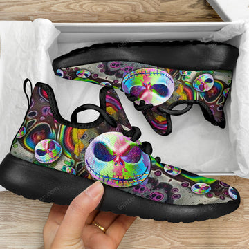 Color Jack Skellington Unisex Mesh Sneakers