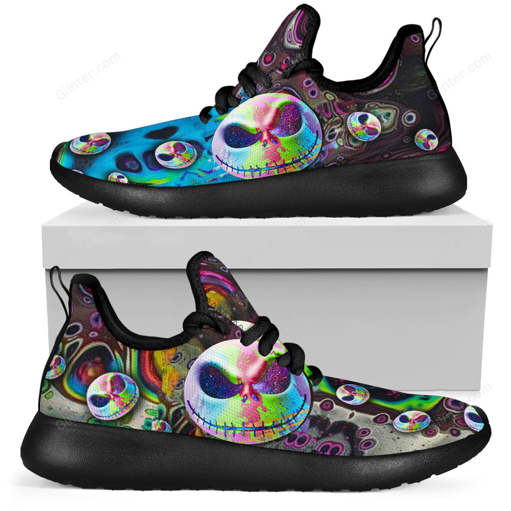 Color Jack Skellington Unisex Mesh Sneakers