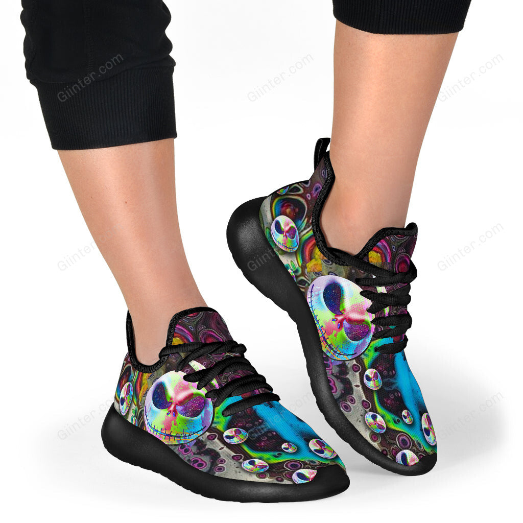 Color Jack Skellington Unisex Mesh Sneakers