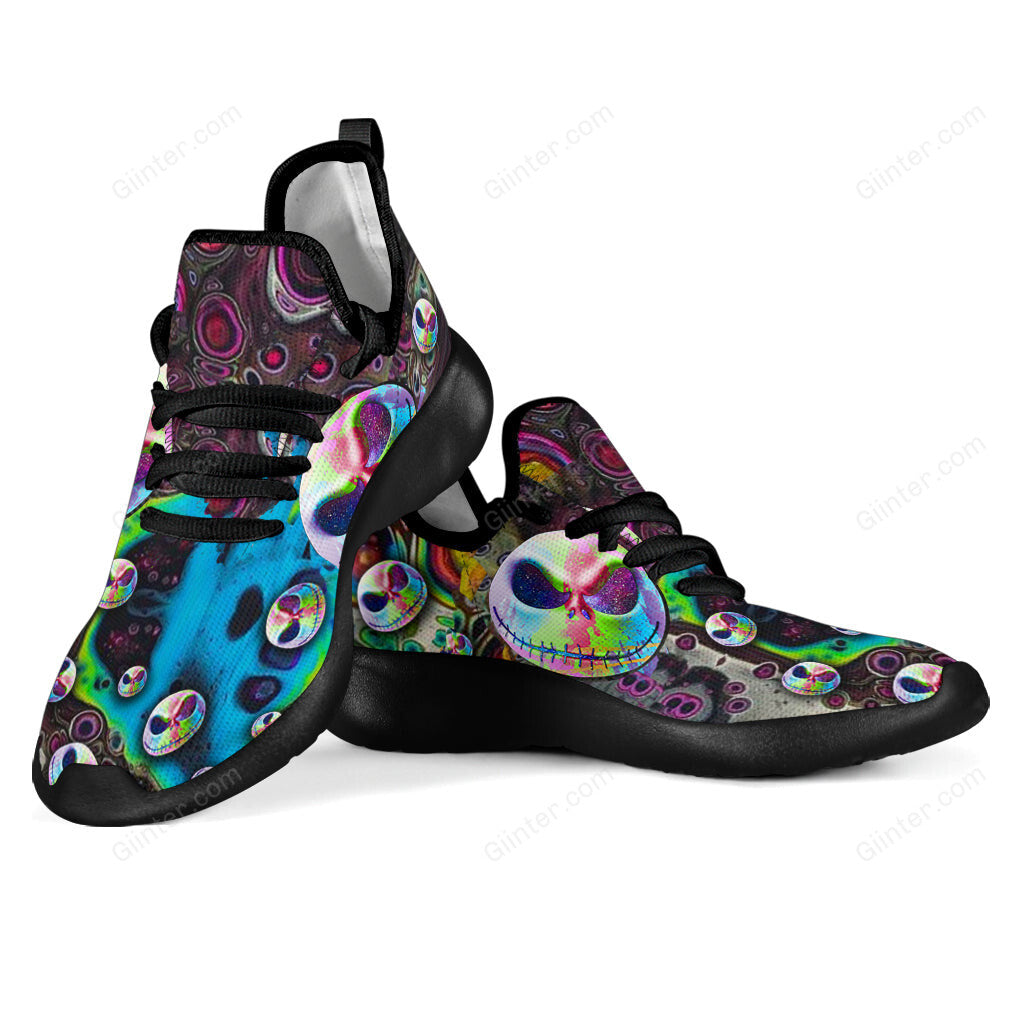 Color Jack Skellington Unisex Mesh Sneakers