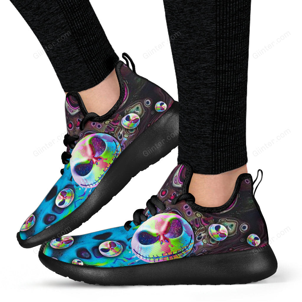 Color Jack Skellington Unisex Mesh Sneakers