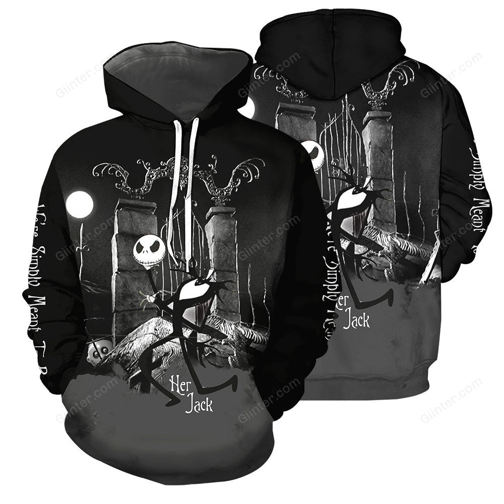 Couple Shirts - Jack Skellington & Sally " We're Simply Meant To Be'