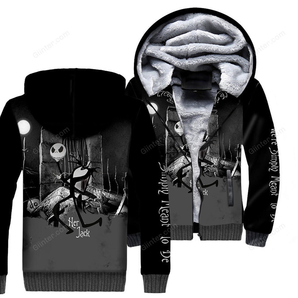 Couple Shirts - Jack Skellington & Sally " We're Simply Meant To Be'