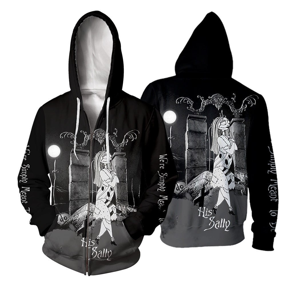 Couple Shirts - Jack Skellington & Sally " We're Simply Meant To Be'
