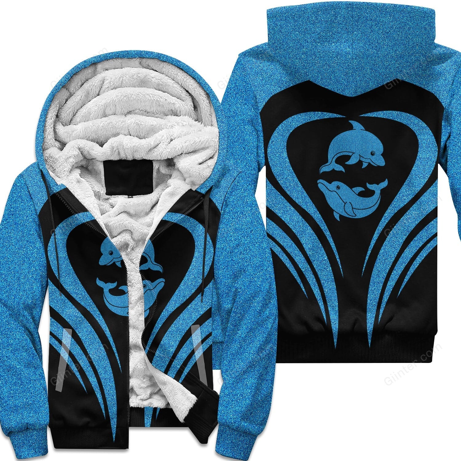 DOLPHIN FLEECE ZIP HOODIE
