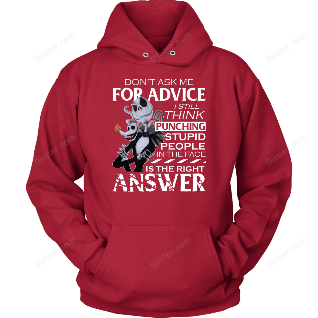 Don't Ask Me For Advice - Jack Skellington Shirt