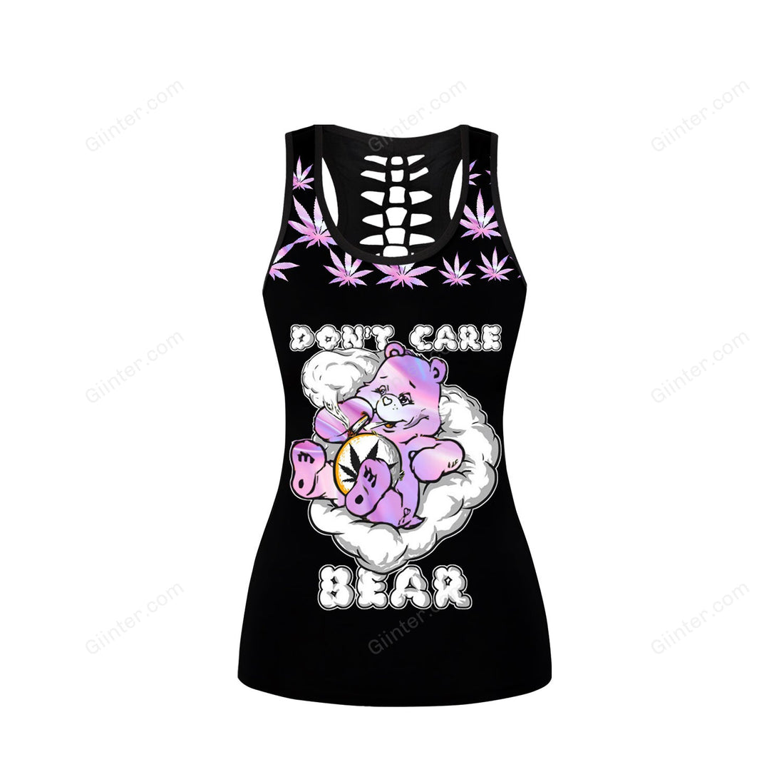 Don't Care Bear Women Tank Top & Leggings 03