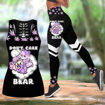 Don't Care Bear Women Tank Top & Leggings 03