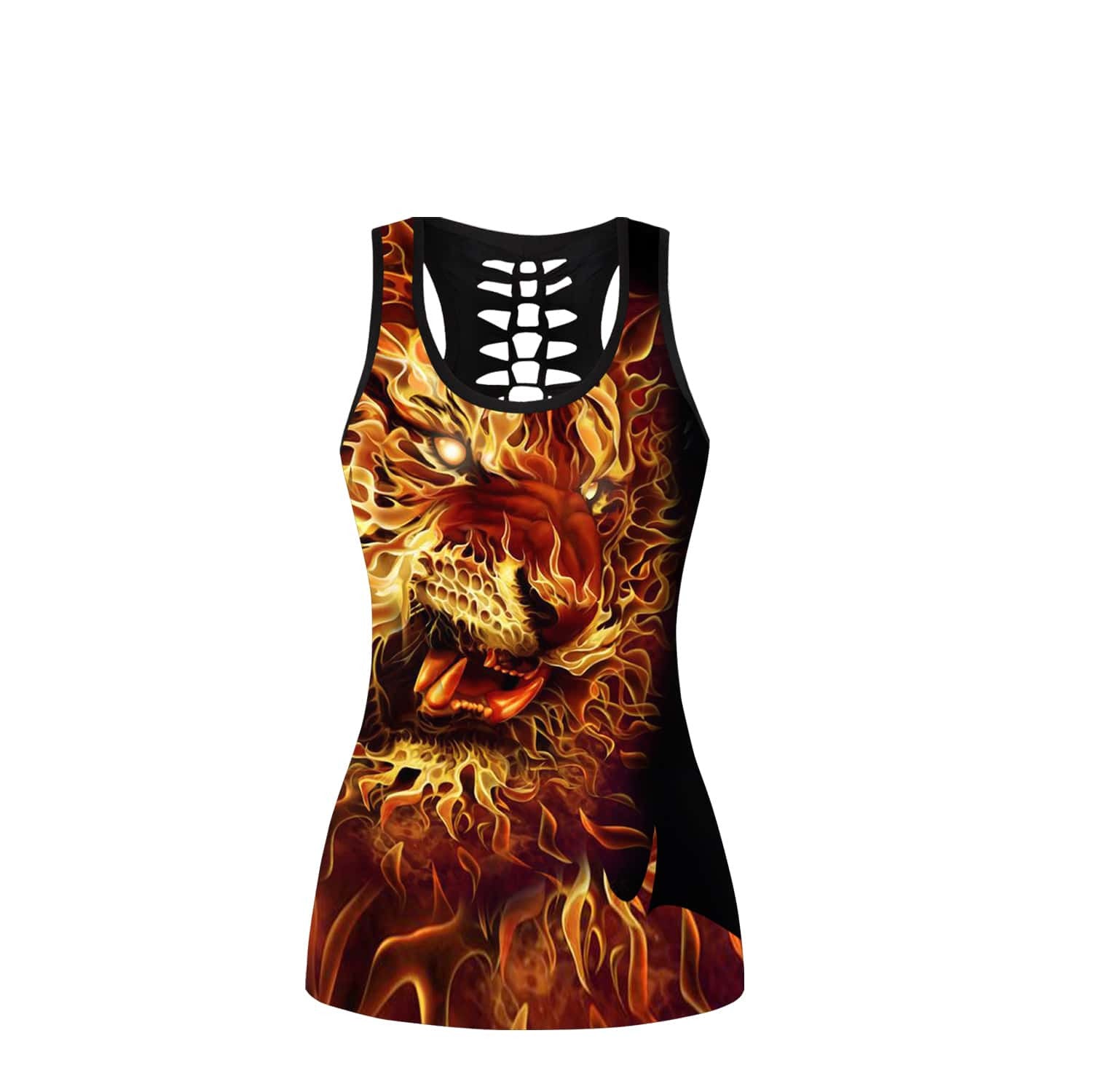 Fire Tiger 3D All Over Printed Shirts For Men And Women 08