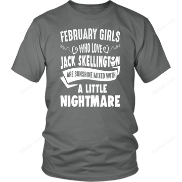 February Girls Who Love Jack Skellington T-Shirt