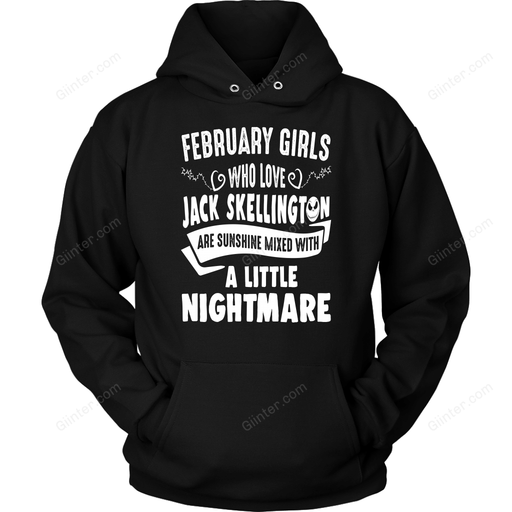 February Girls Who Love Jack Skellington T-Shirt