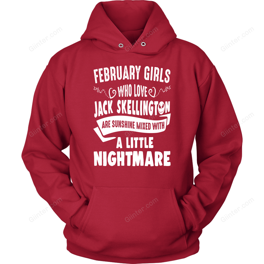 February Girls Who Love Jack Skellington T-Shirt