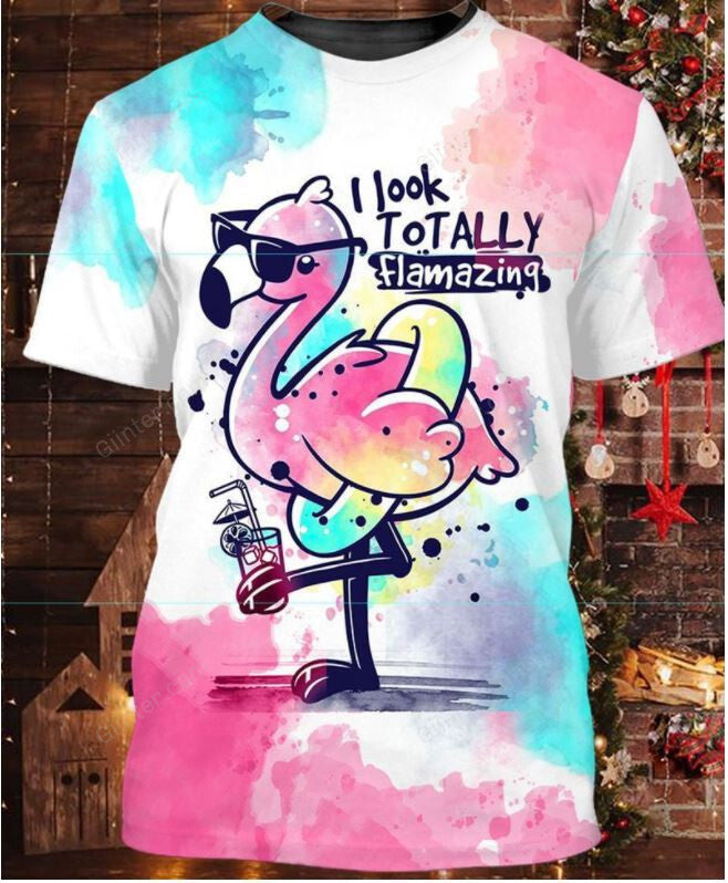 Flamingo 3D All Over Printed Shirts For Men And Women 64