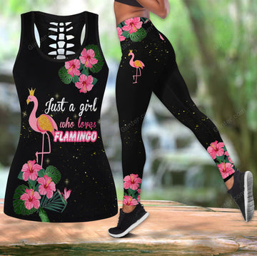 Flamingo Girl Women Tank Top & Legging Set 01