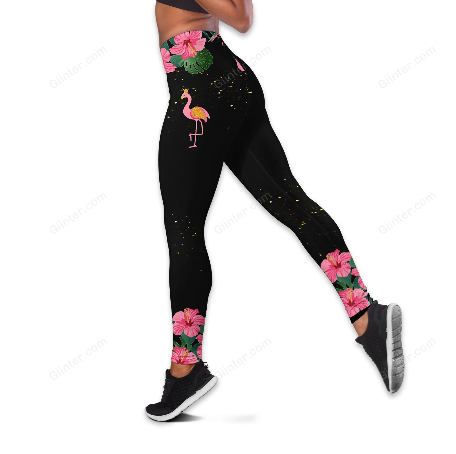Flamingo Girl Women Tank Top & Legging Set 01