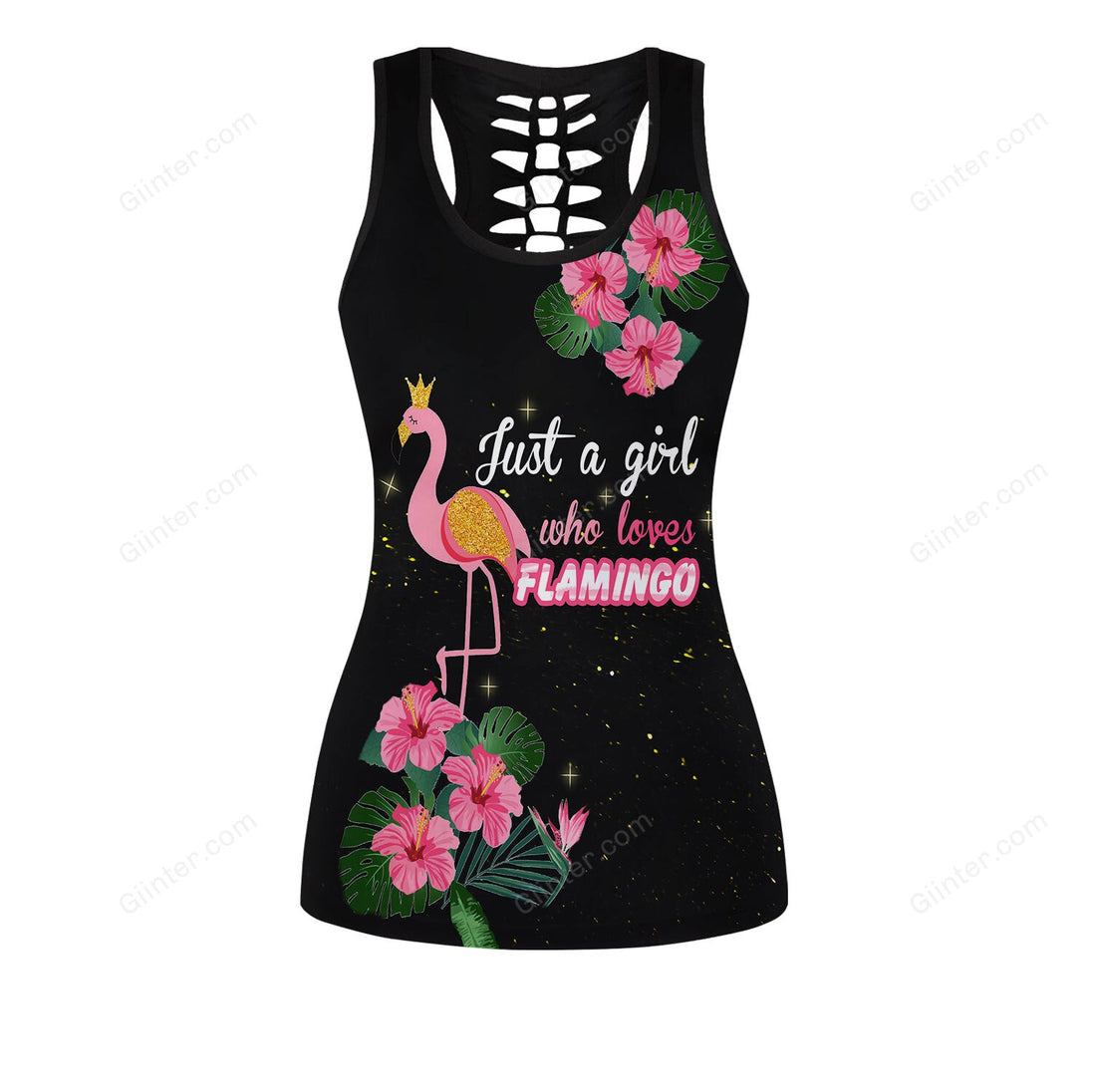 Flamingo Girl Women Tank Top & Legging Set 01