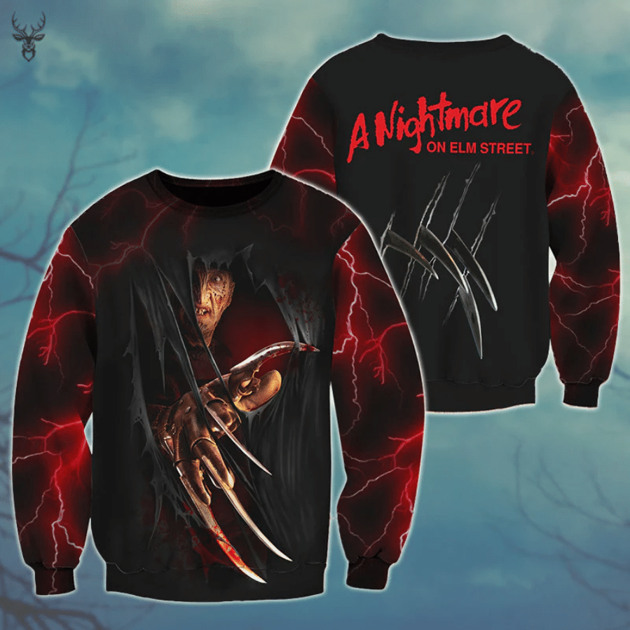 Freddy Krueger 3D All Over Printed Shirts GINHR39483