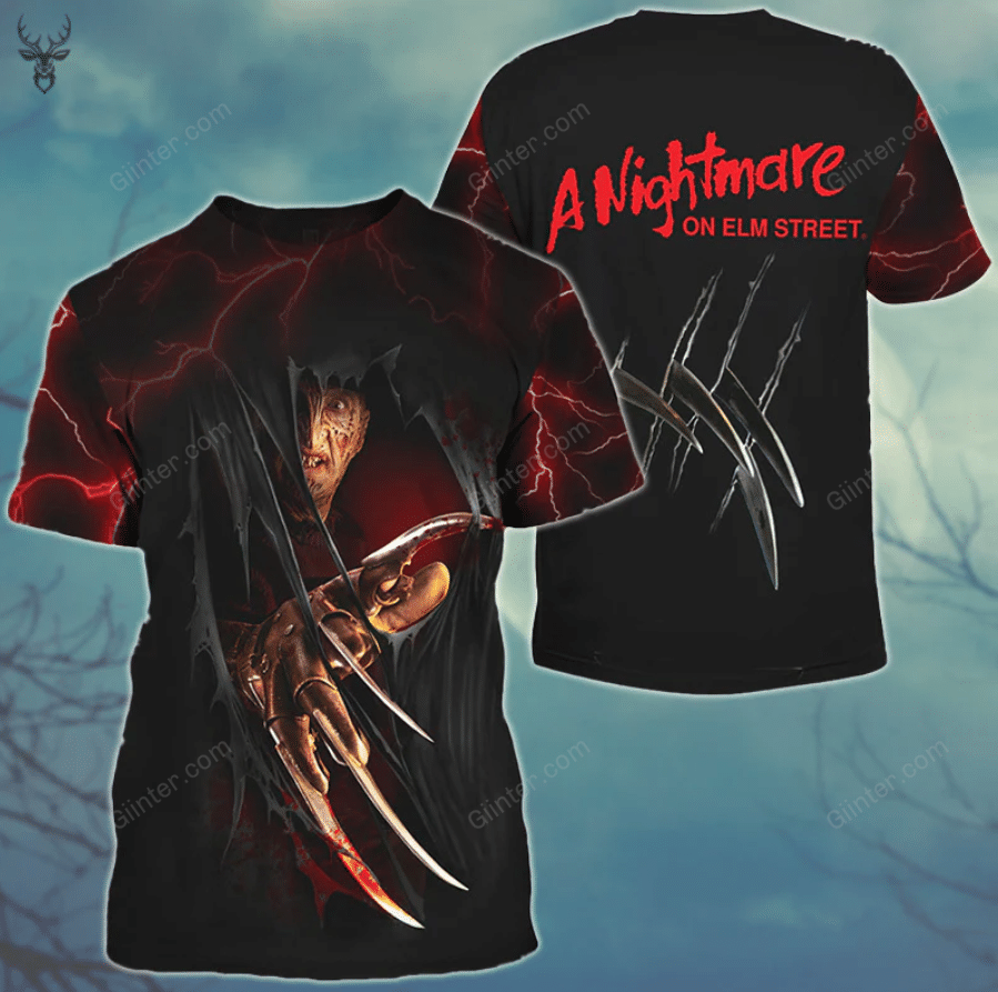 Freddy Krueger 3D All Over Printed Shirts GINHR39483