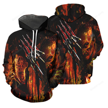 Freddy Krueger 3D All Over Printed Shirts For Men and Women