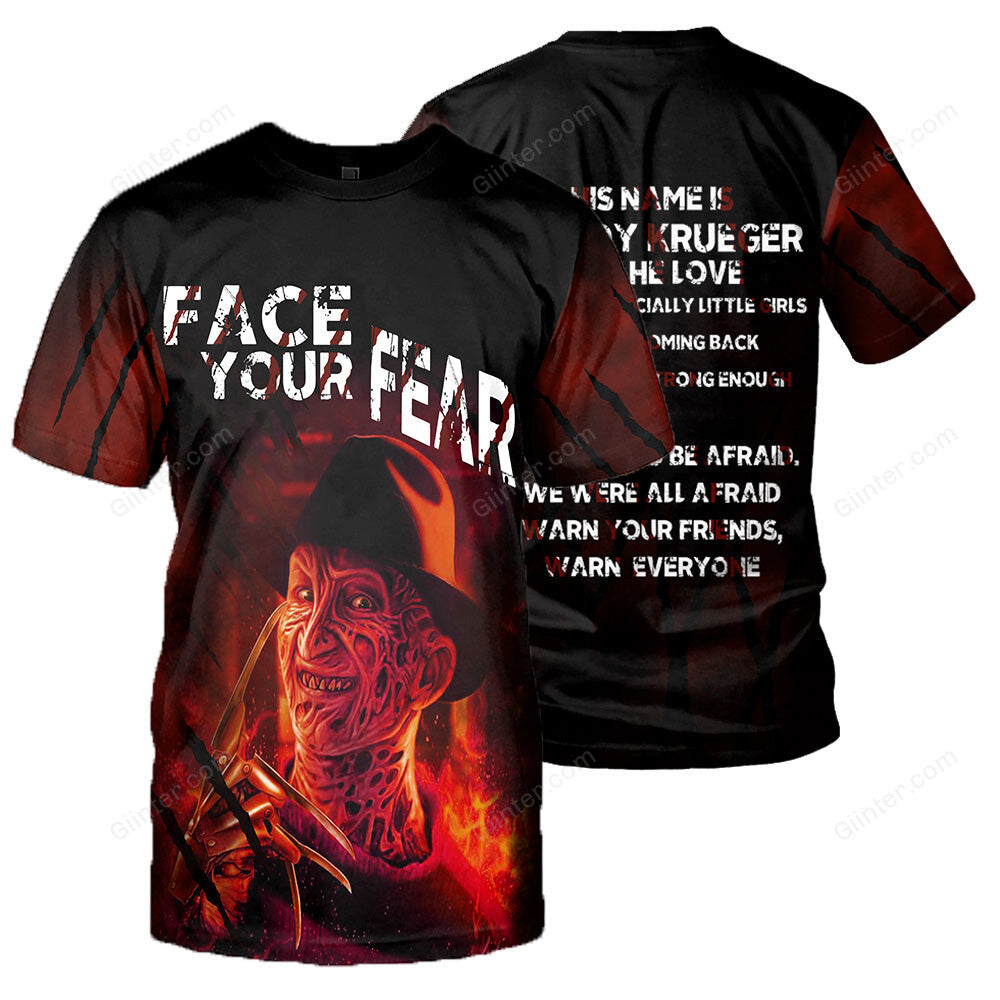 Freddy Krueger 3D All Over Printed Shirts For Men and Women 187