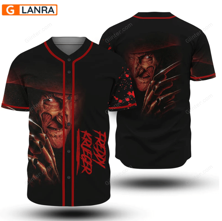 Freddy krueger baseball jersey shirt