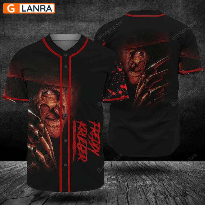 Freddy krueger baseball jersey shirt