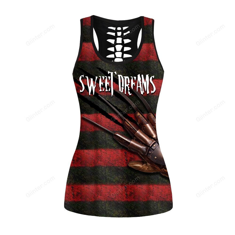Freddy Krueger Pattern Women Tank Top & Leggings GINHR34718