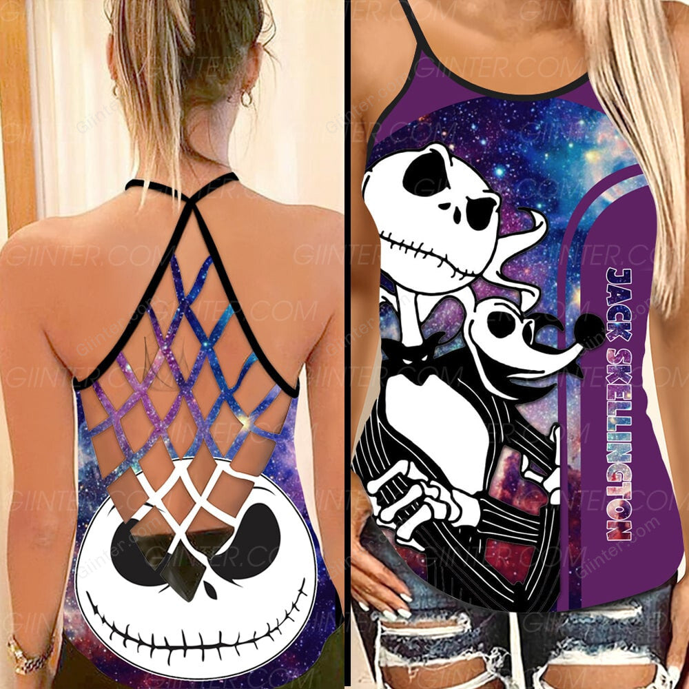 Galaxy JS Criss-Cross Tank Top & Leggings Set GINNBC98093