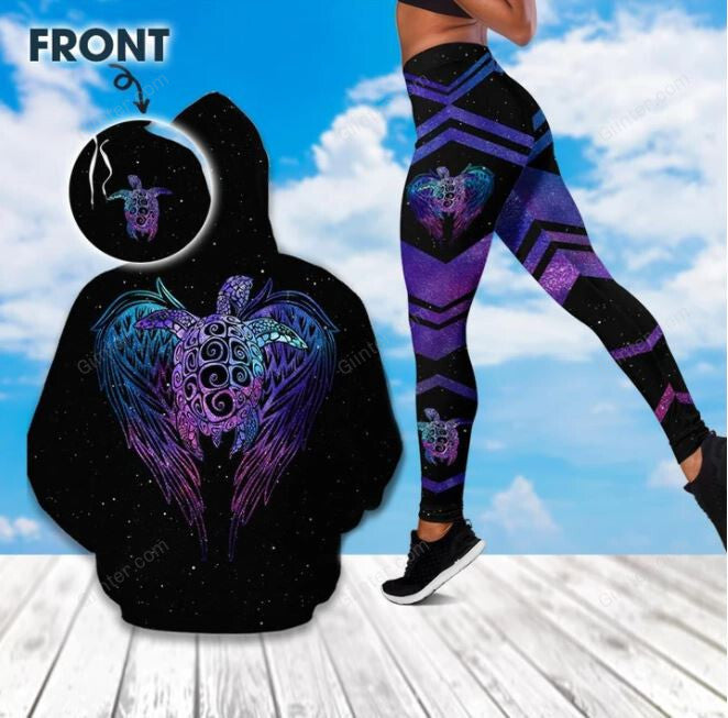 Galaxy Purple Turtle 3D All Over Printed Shirts For Men And Women 157