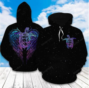 Galaxy Purple Turtle 3D All Over Printed Shirts For Men And Women 157