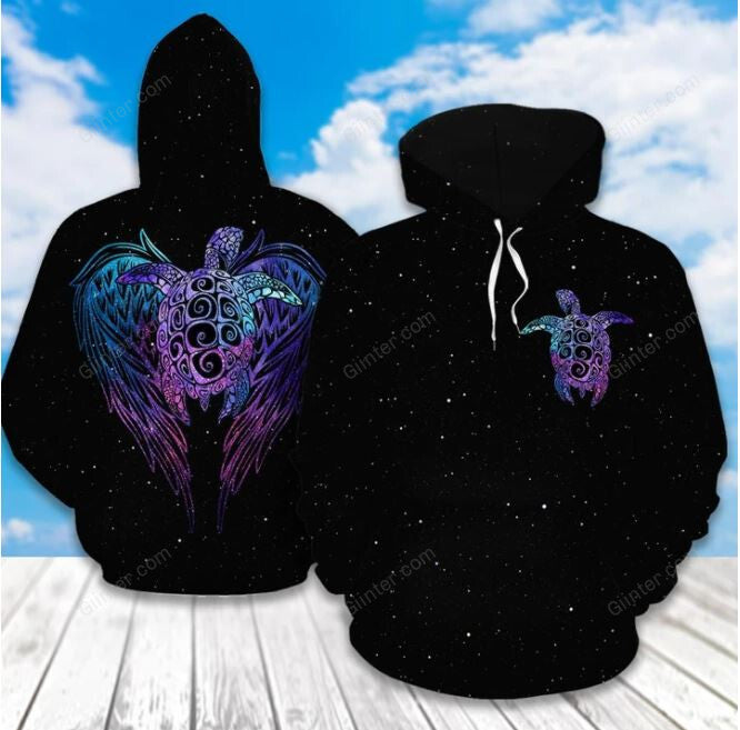 Galaxy Purple Turtle Combo Hoodie & Legging 157