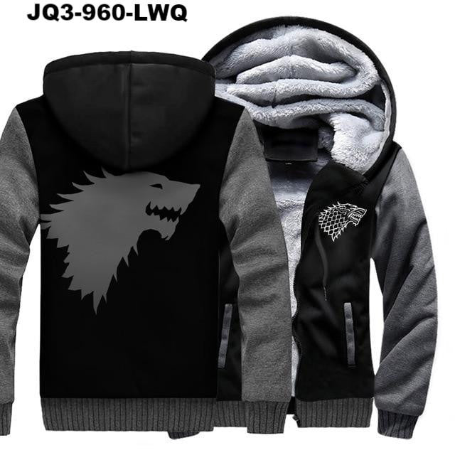 Game Of Thrones Thick Hoodies Men House Stark Winter Is Coming Jackets 2018