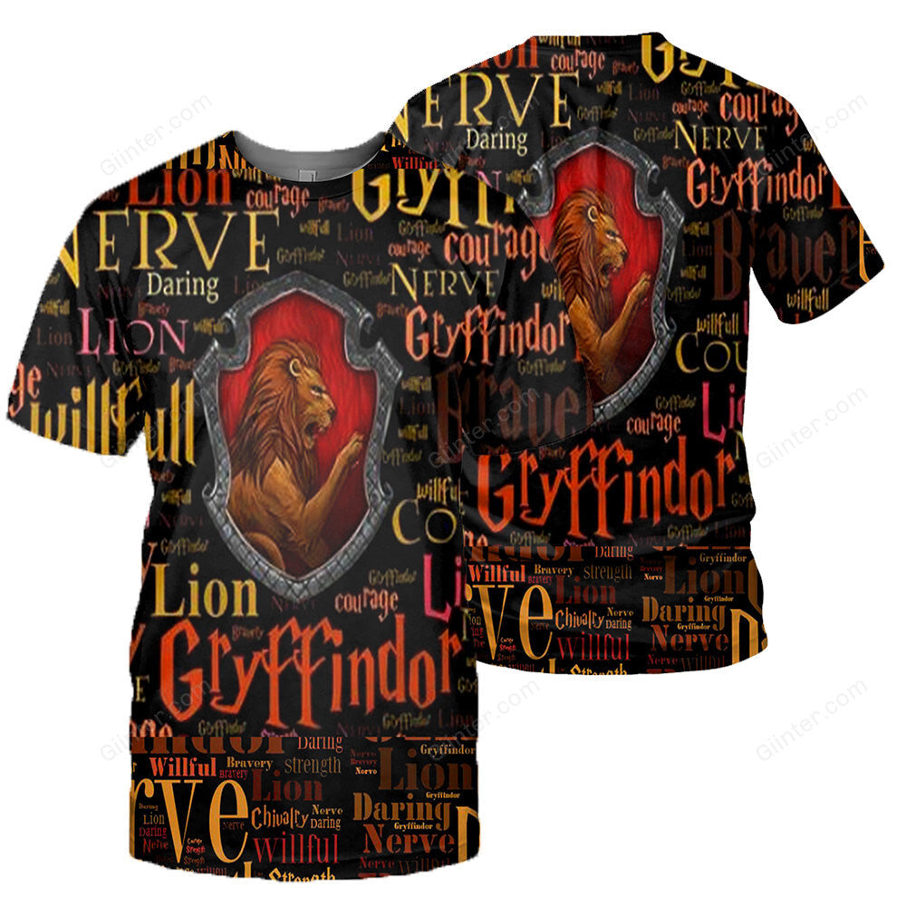 Gryffindor 3D All Over Printed Shirts For Men and Women 04