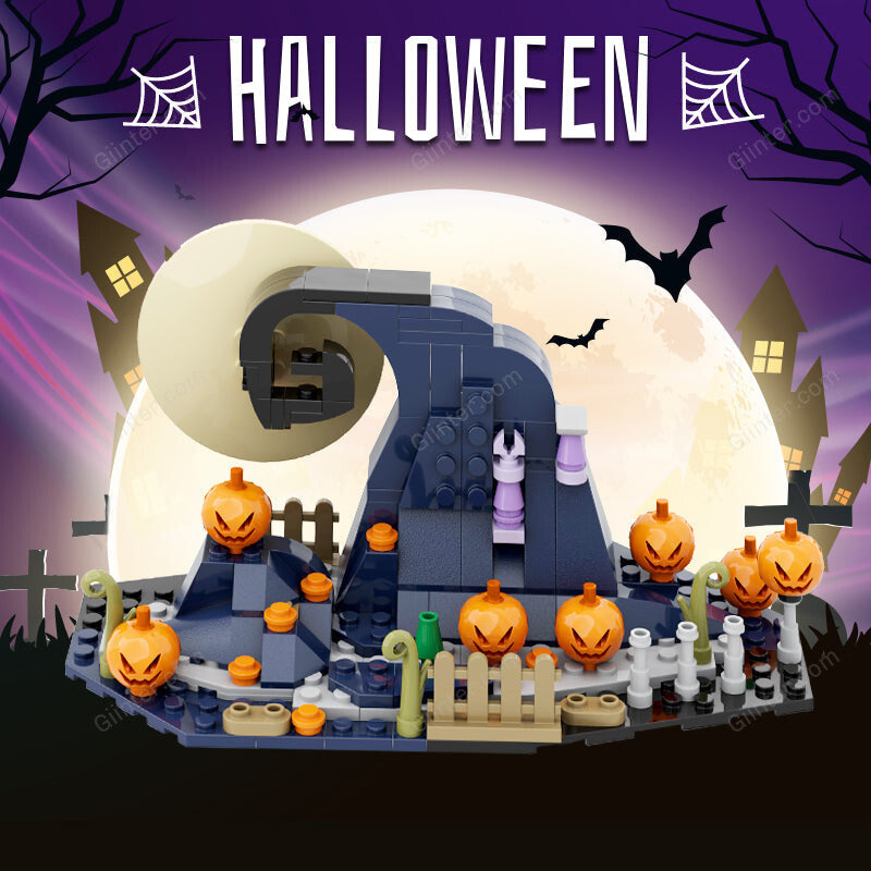 Halloween Pumpkin Witch Nightmare Before Christmas Building Block Set