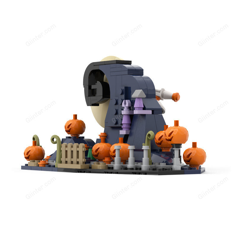 Halloween Pumpkin Witch Nightmare Before Christmas Building Block Set