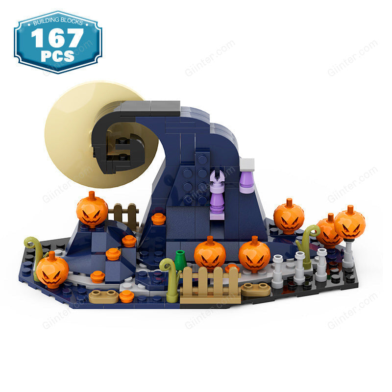 Halloween Pumpkin Witch Nightmare Before Christmas Building Block Set
