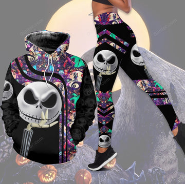 Hello Darkness My Old Friend Jack Skellington Combo Hoodie & Legging GINNBC81481