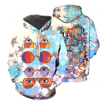 Hippie Style 3D All Over Printed Shirts For Men And Women 01