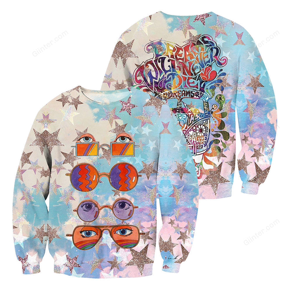Hippie Style 3D All Over Printed Shirts For Men And Women 01