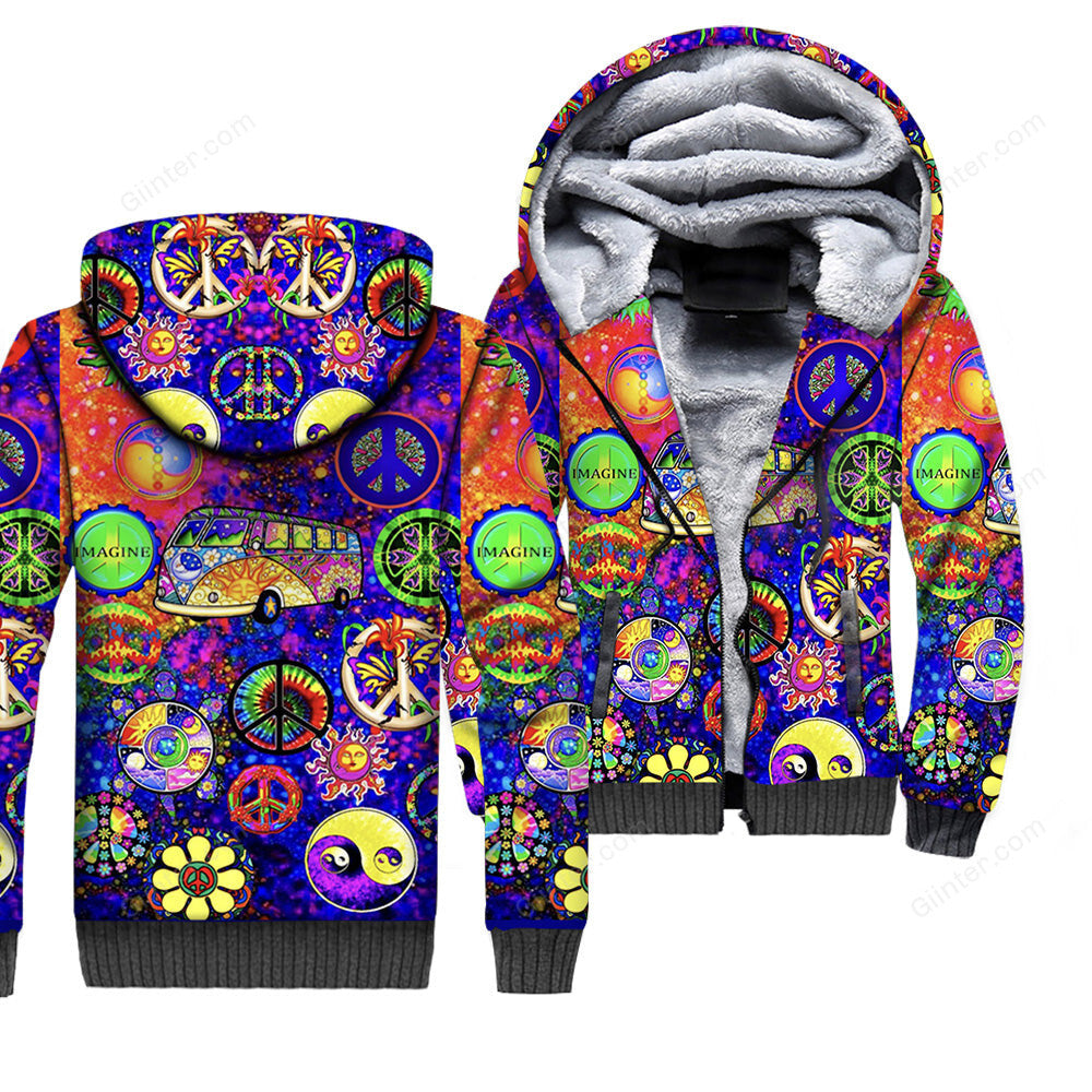 Hippie Style 3D All Over Printed Shirts For Men And Women 02