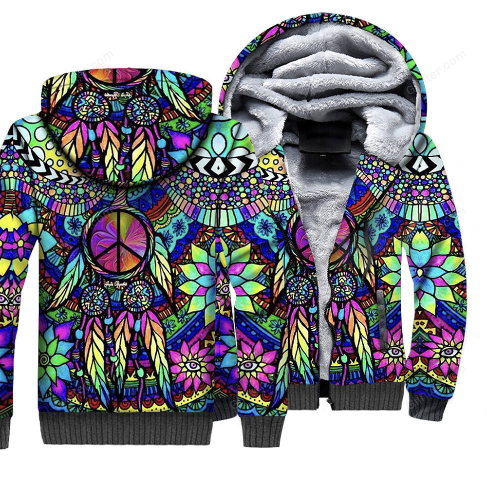 hippie style hoodie