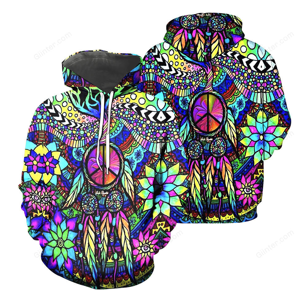 hippie style hoodie